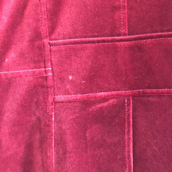 SAKS FIFTH AVENUE vintage 5/48 red velvet coat gorgeous glamorous size 4 - Picture 13 of 17
